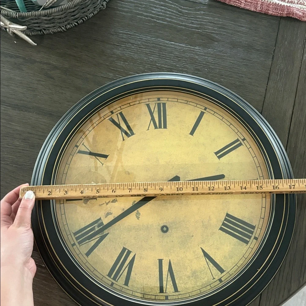 Hanging Tuscan Roman Numeral Clock (battery not included)